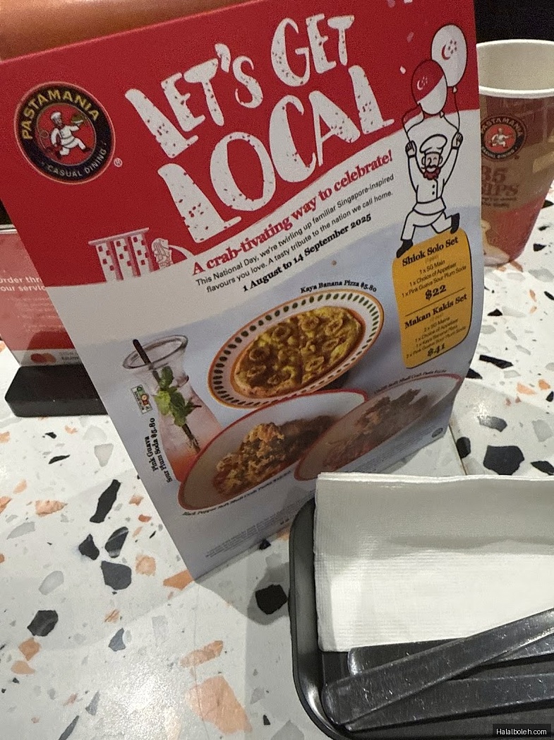 PastaMania - menu