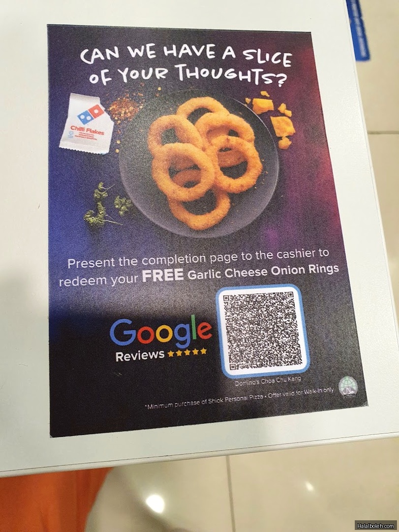 Domino's Pizza - menu