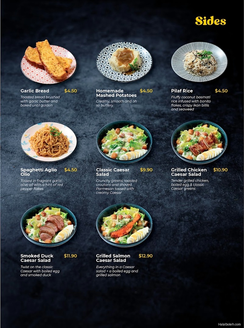 Big Fish Small Fish - menu