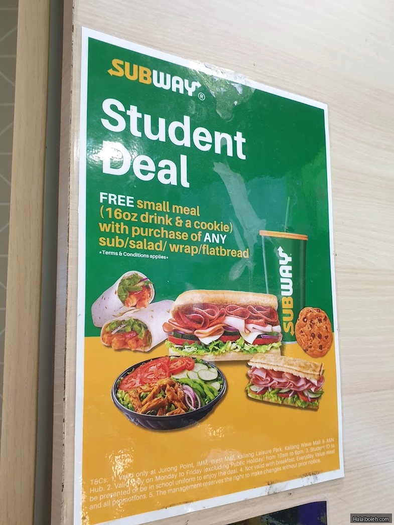 Subway - menu