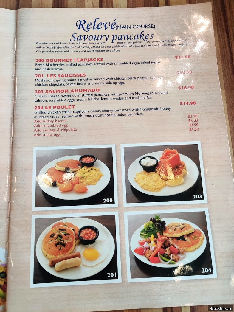 Beyond Pancakes at City Square Mall - Menu