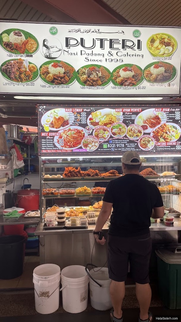 Puteri Nasi Padang - menu