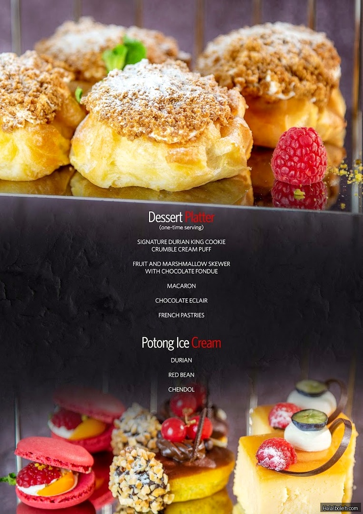 The Buffet Restaurant at M Hotel Singapore City Centre - Menu