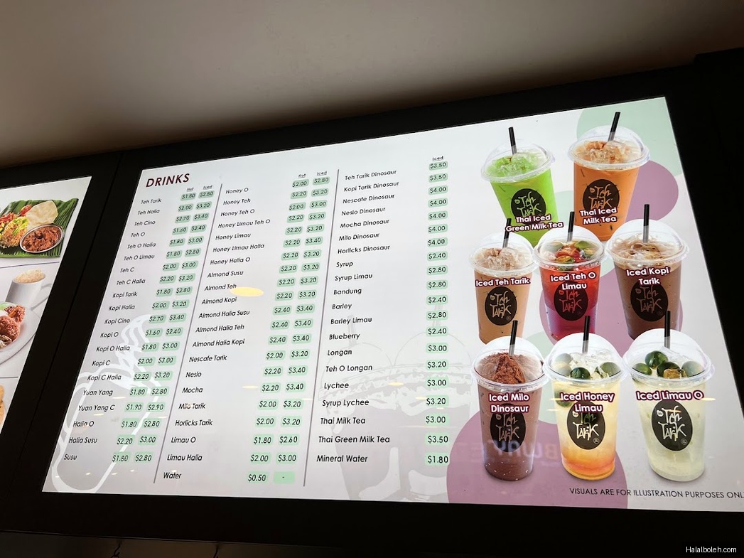 Mr Teh Tarik Express - menu