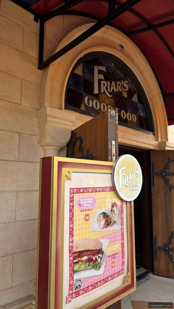 Friar's at 8 Sentosa Gateway - Menu