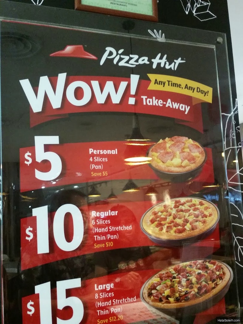 Pizza Hut - menu