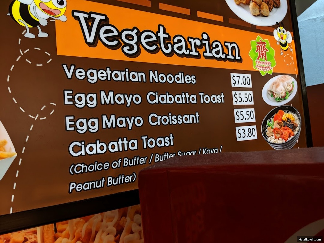 Coffee Bee at Singapore Science Centre - Menu