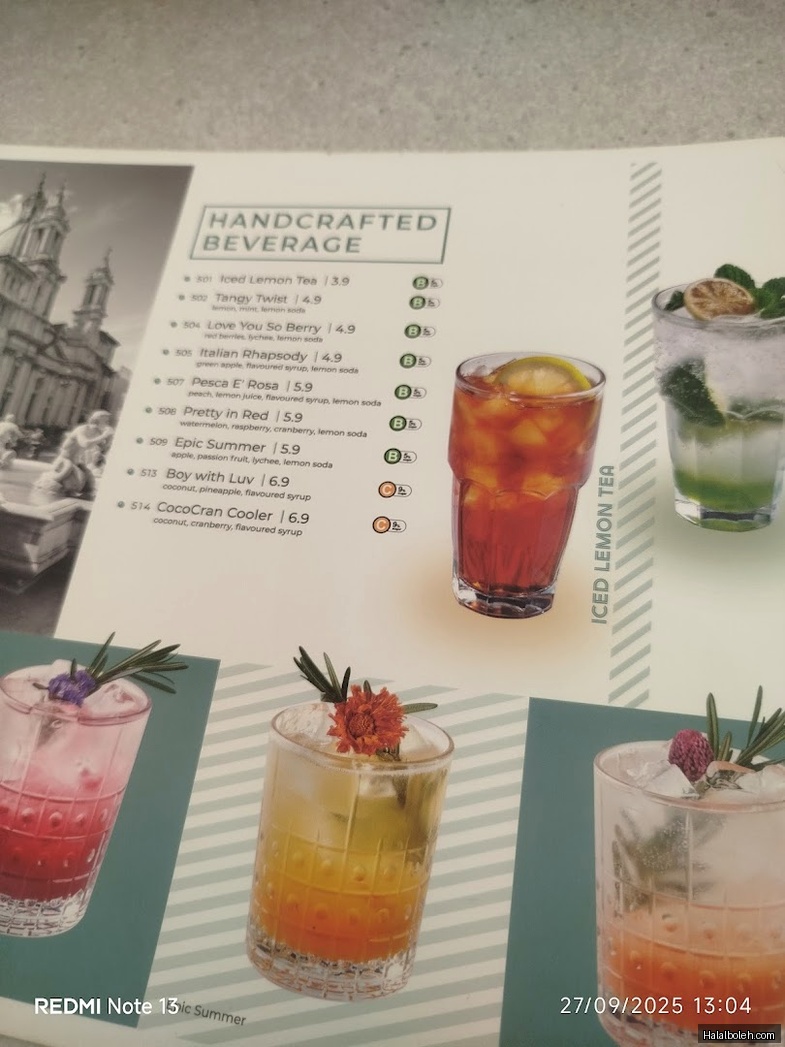 Mamma Mia Trattoria - menu