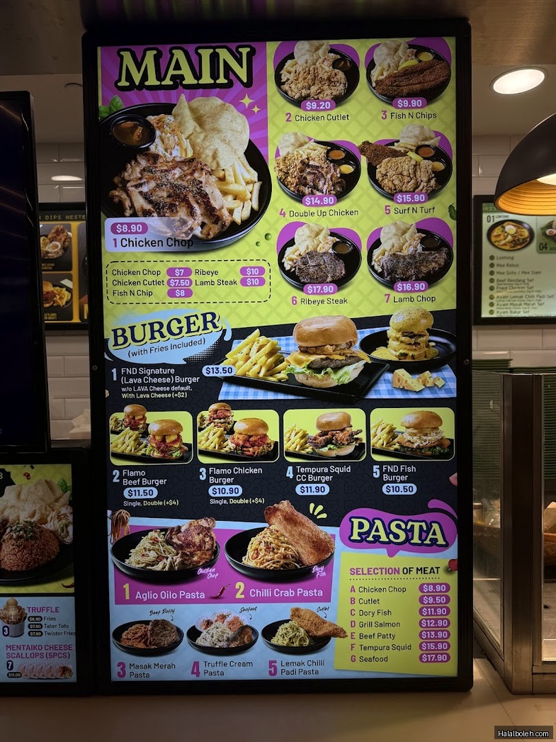 Flips N Dips at Paya Lebar Square - Menu