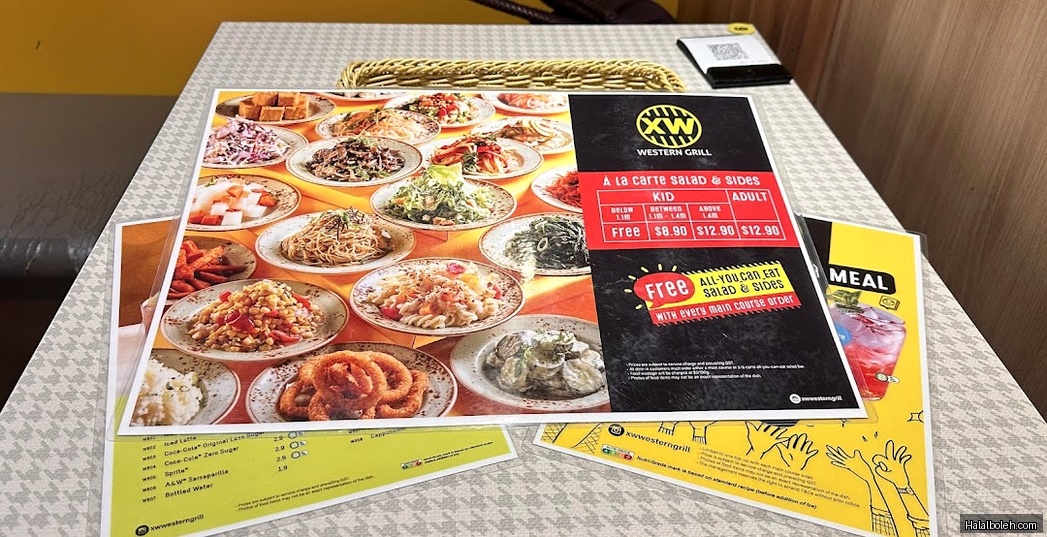 XW Western Grill - menu