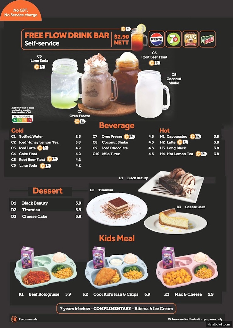 Eighteen Chefs - menu