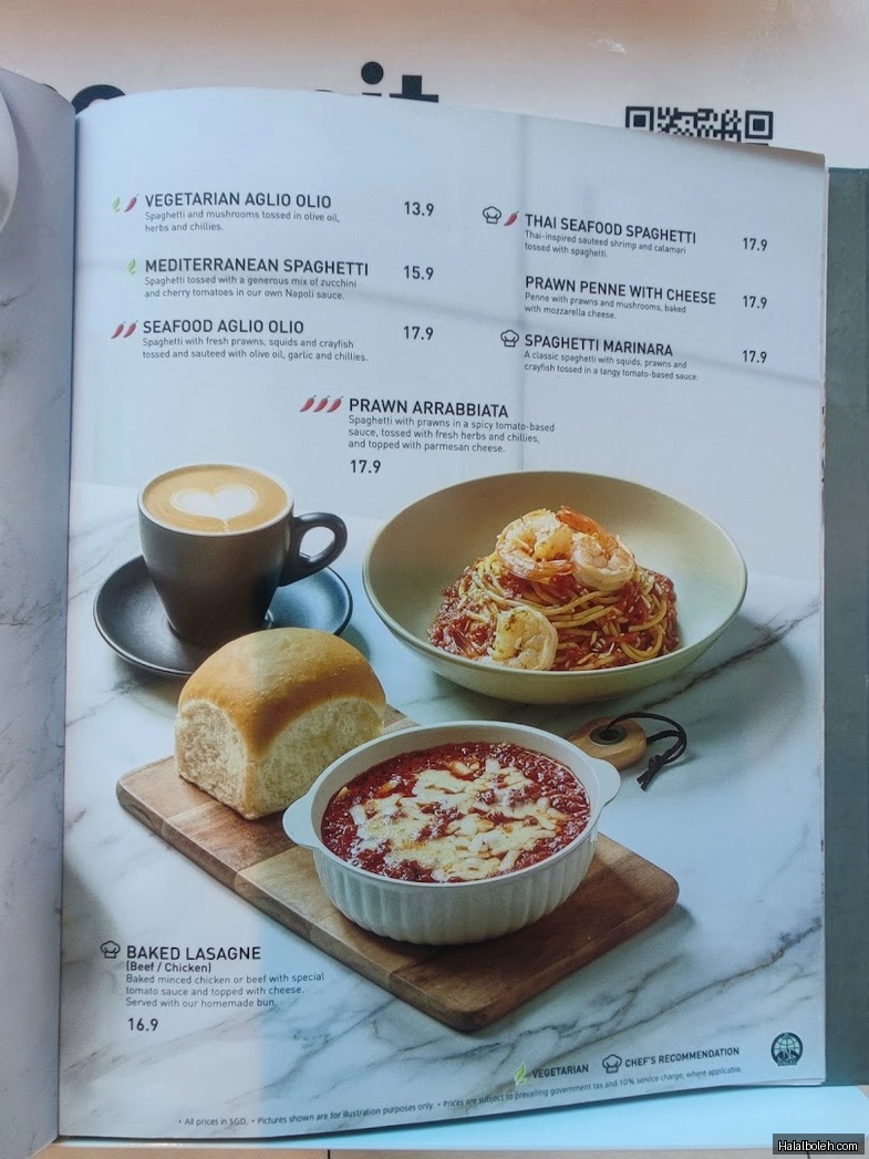 Secret Recipe - menu
