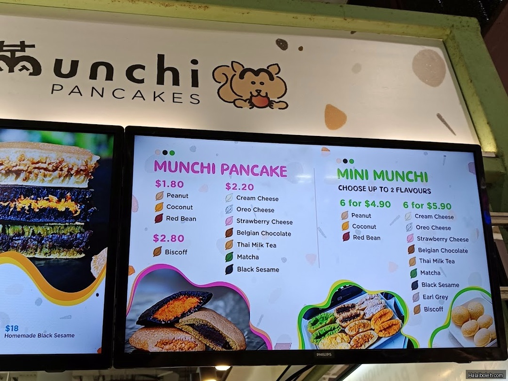 Munchi Pancakes - menu