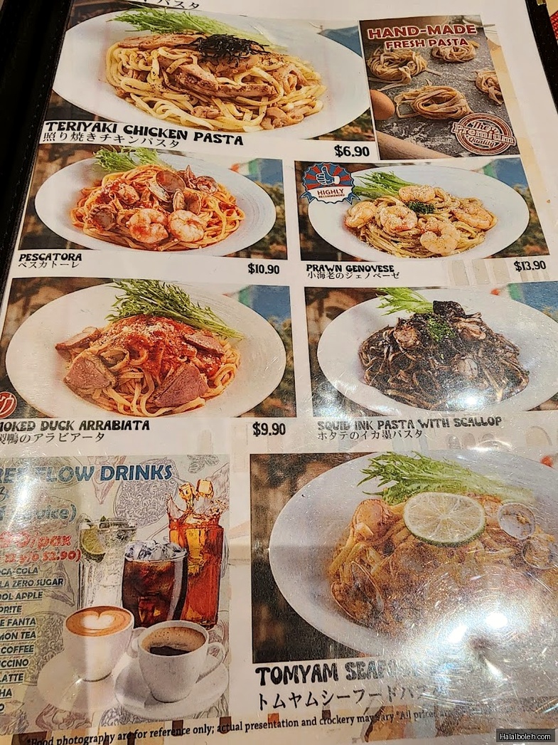 Milan Shokudo - menu