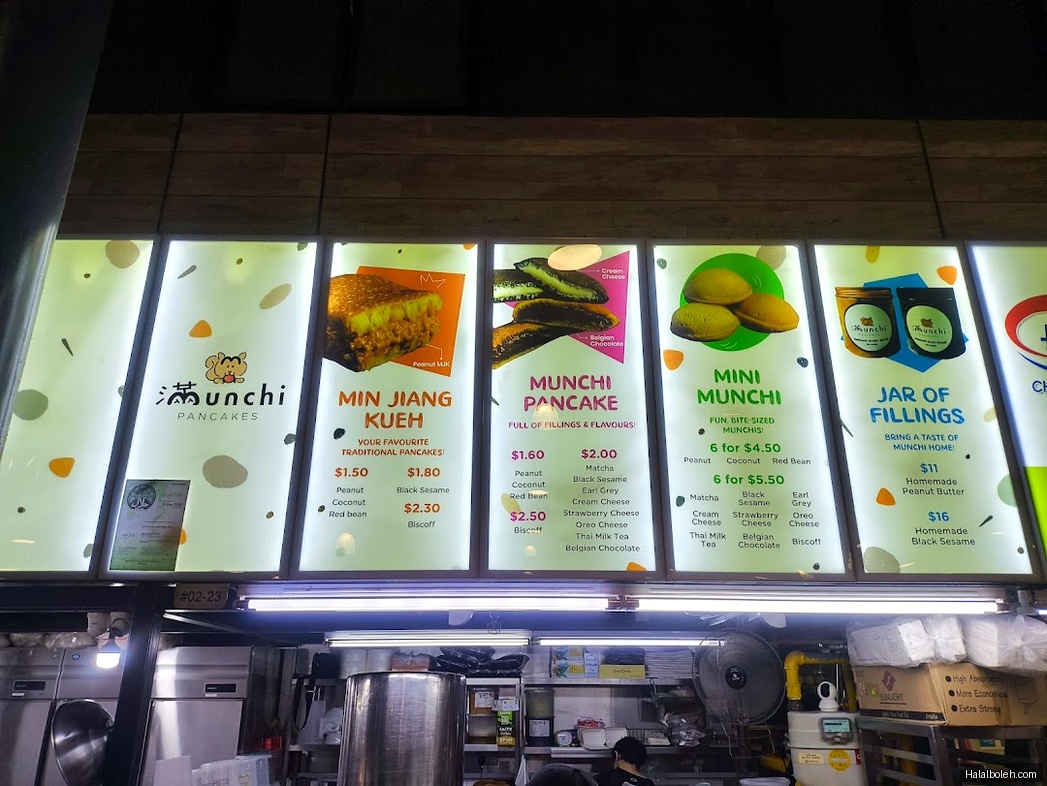 Munchi Pancakes - menu