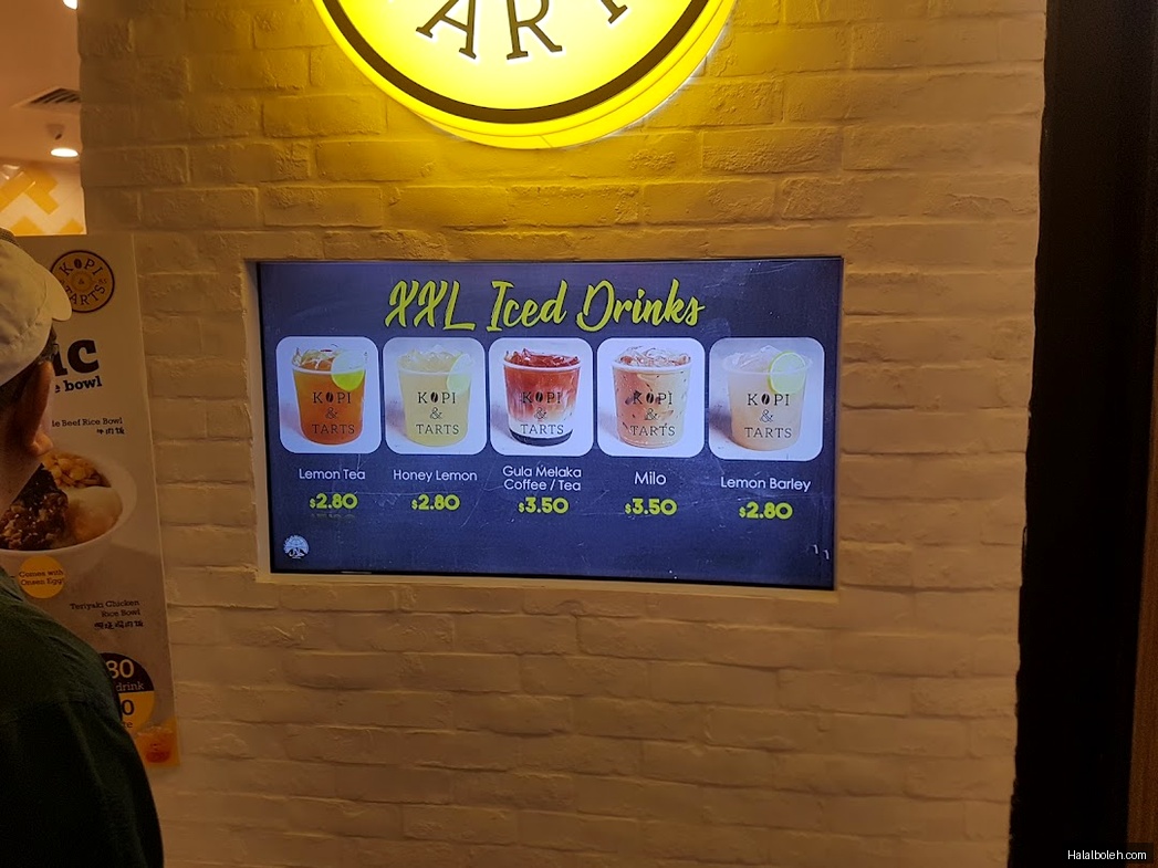 Kopi & Tarts - menu