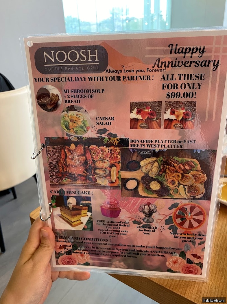 Noosh Noodle Bar and Grill - menu