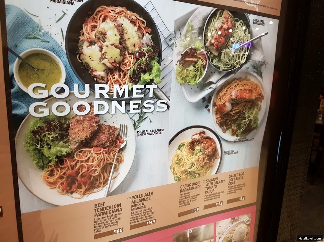PastaMania - menu