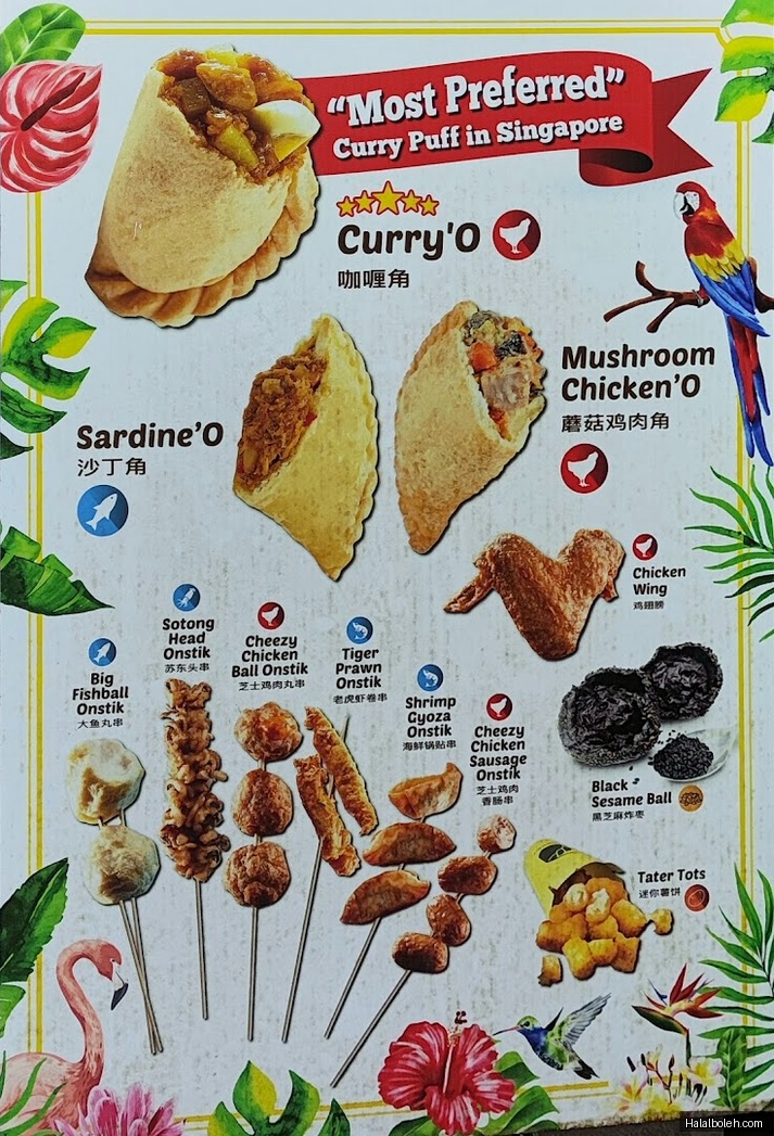 Old Chang Kee - menu