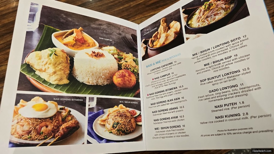 Tambuah Mas - menu