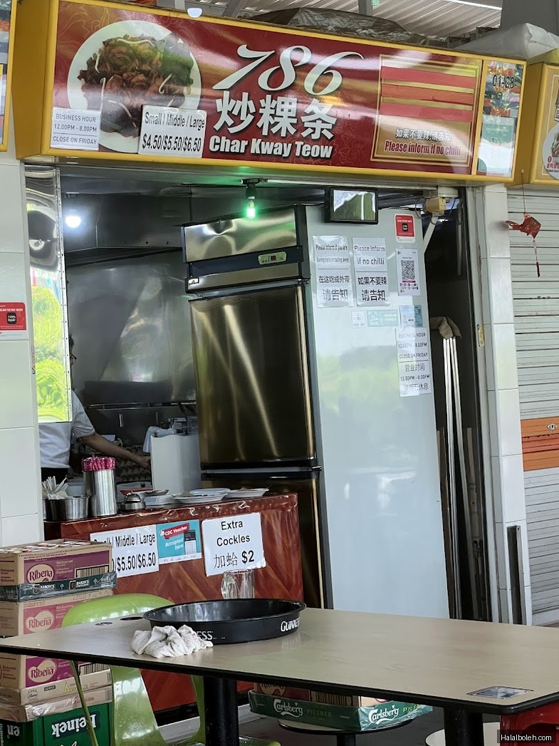 786 Char Kway Teow - menu