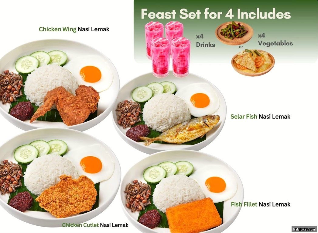 Crave Nasi Lemak - menu