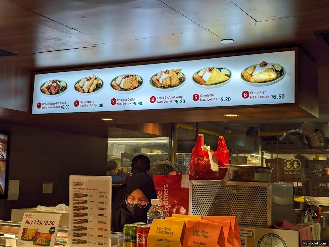 Lee Wee & Brothers - menu