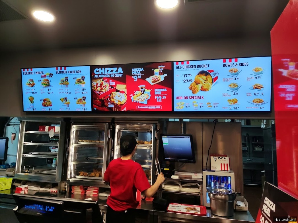 KFC - menu