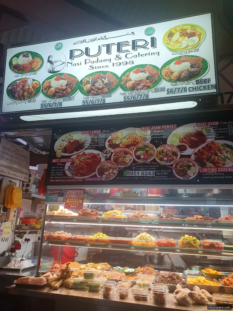 Puteri Nasi Padang - menu