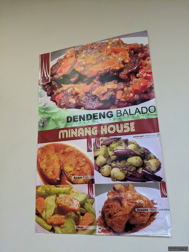 Minang House - menu
