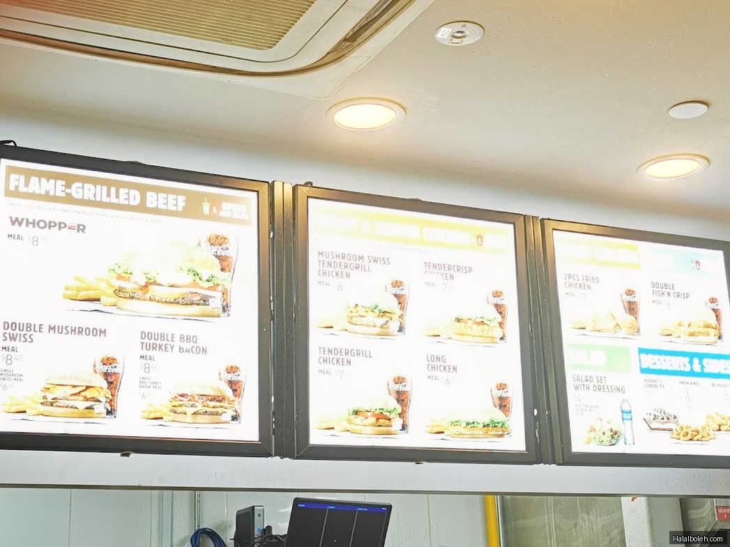 Burger King - menu