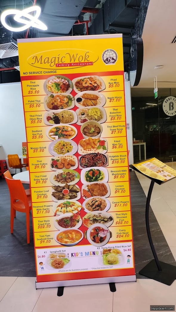 Magic Wok - menu