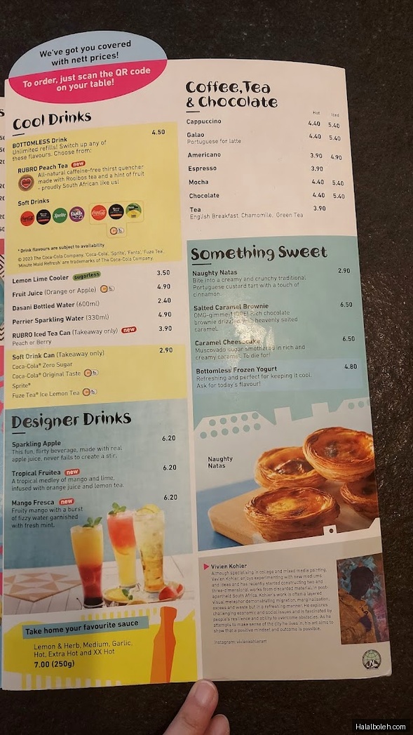 Nando's - menu