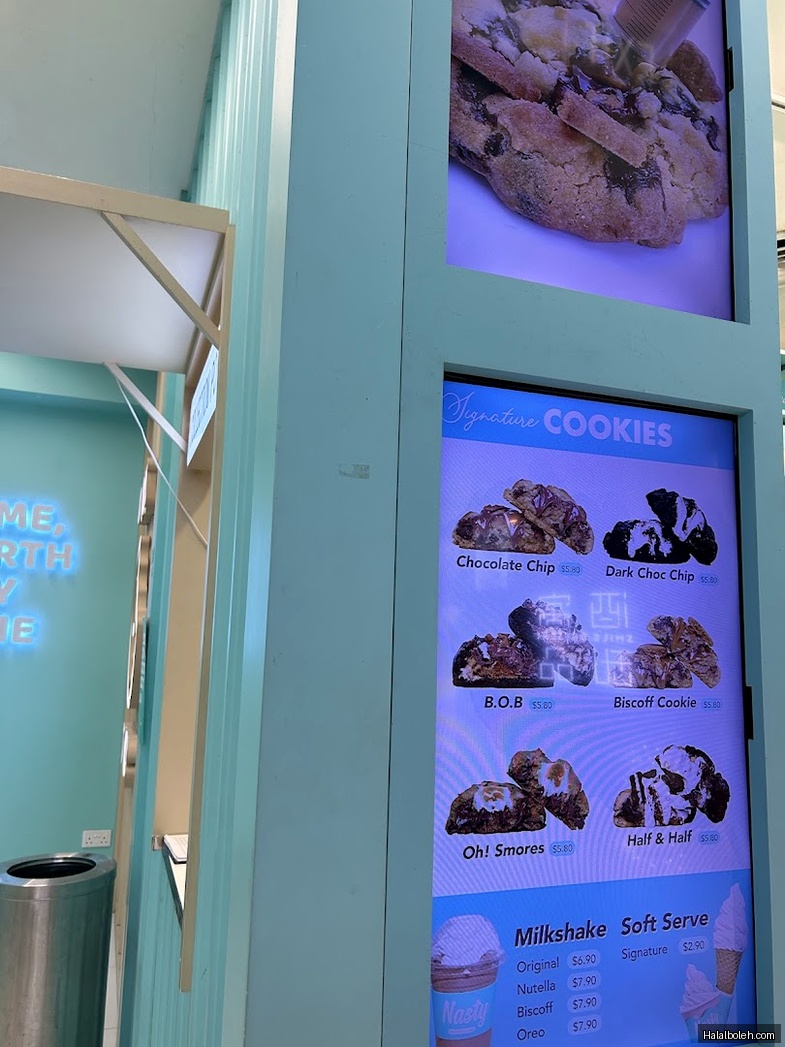Nasty Cookie at Funan Mall - Menu