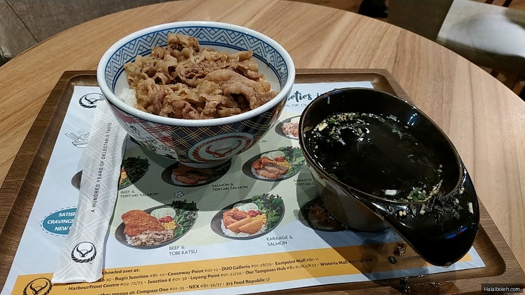 Yoshinoya - menu