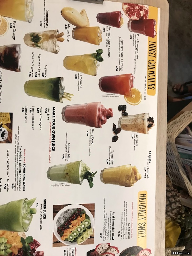 Limaa at 390 Victoria Street - Menu