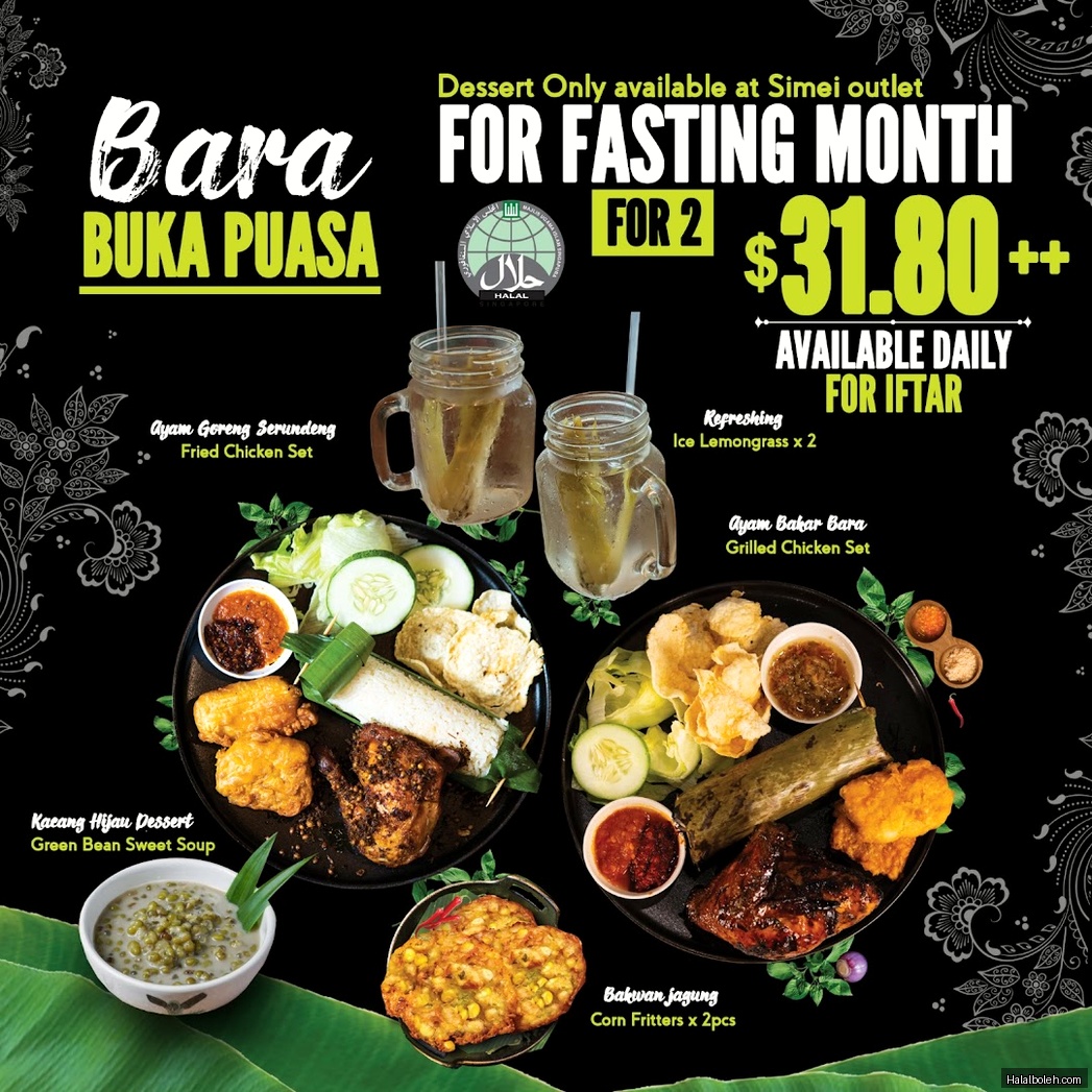 Bara - menu