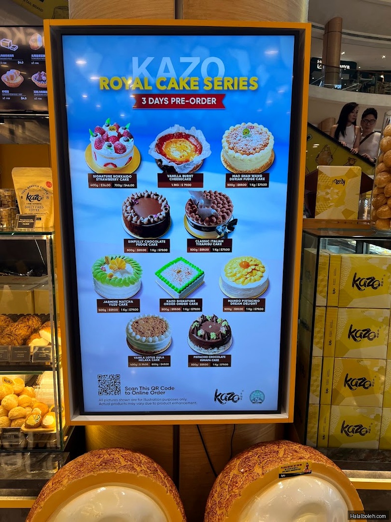 Kazo - menu