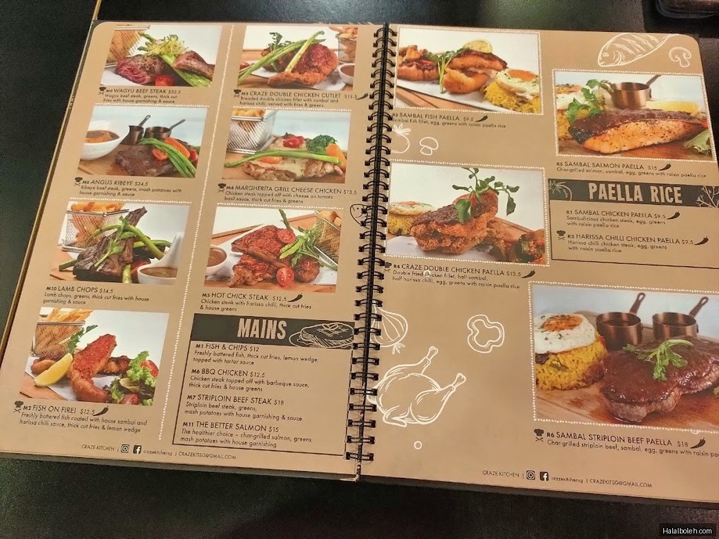 Craze Kitchen - menu