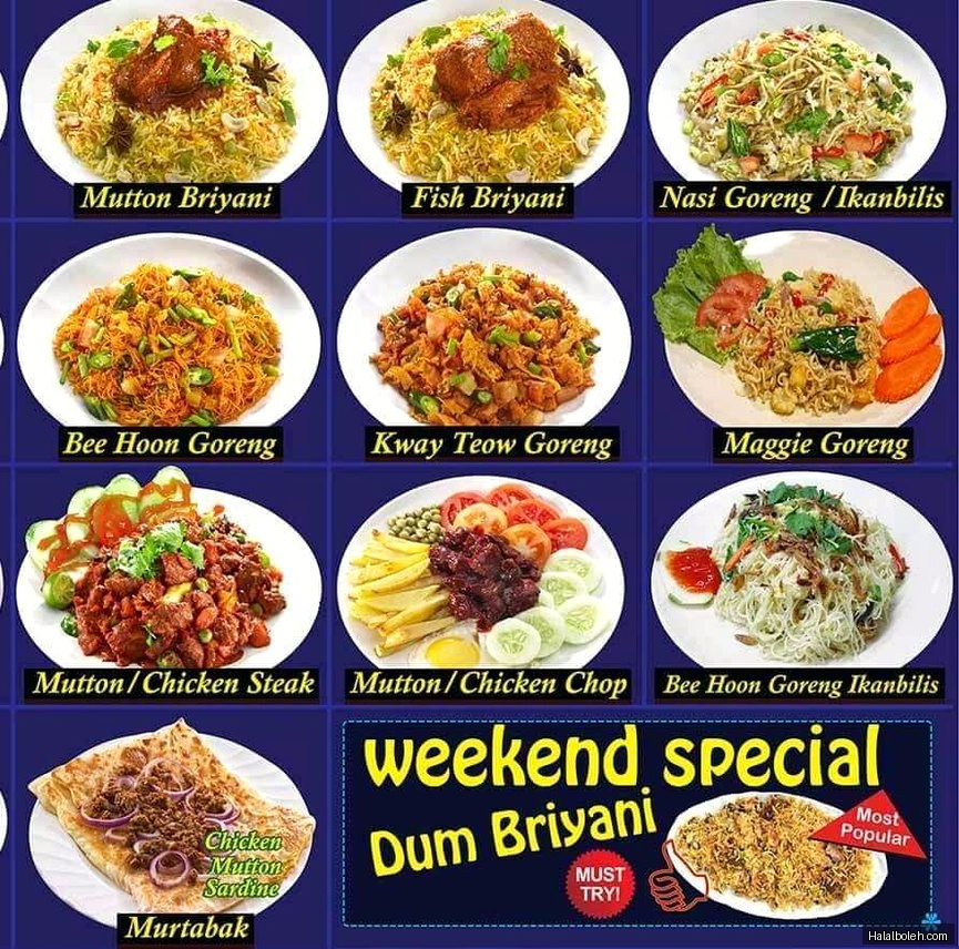 KNS at ACE The Place Community Club - Menu