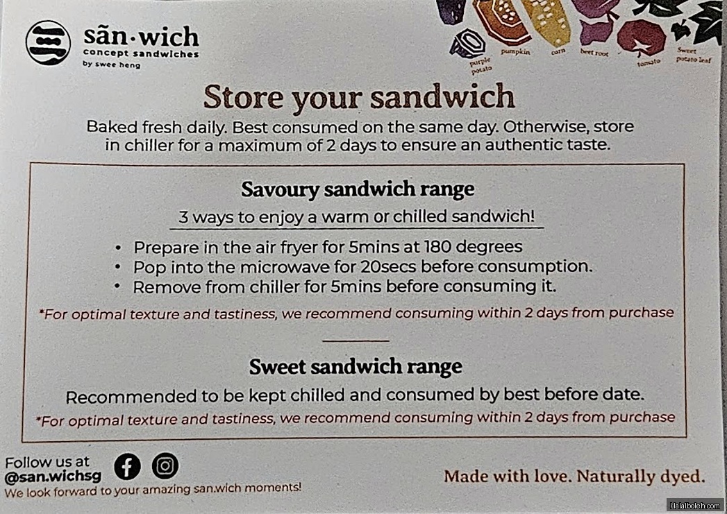San.wich - menu
