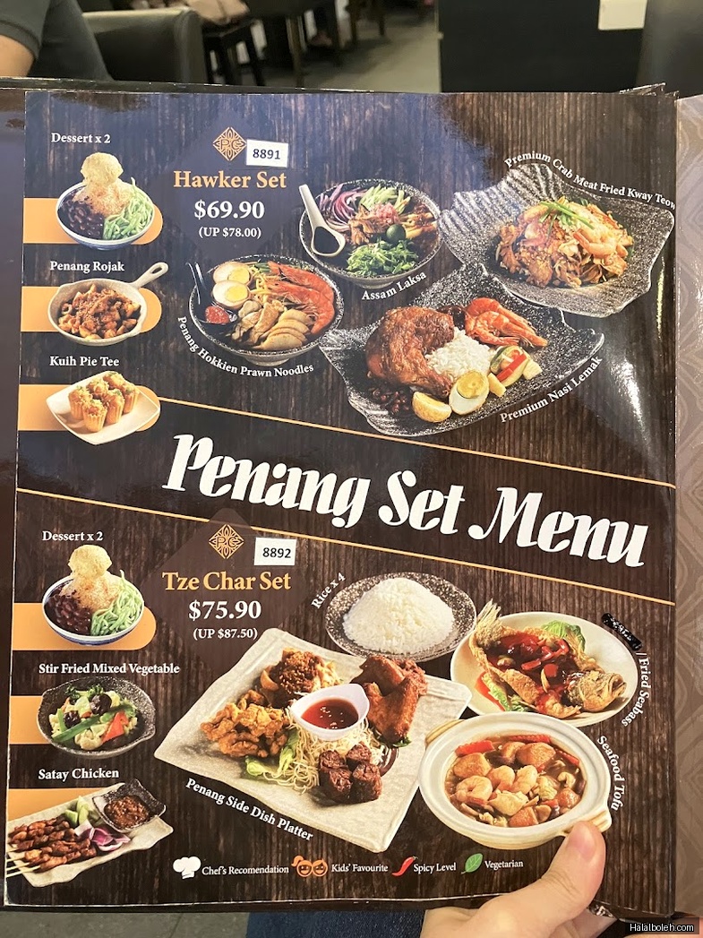 Penang Culture - menu