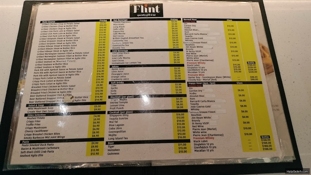 Kopitiam Foodcourt - menu