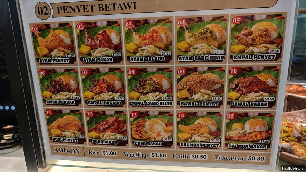 Gourmet Paradise - menu