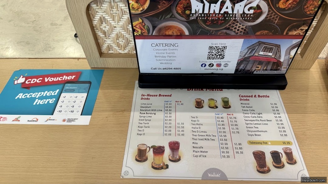 Rumah Makan Minang - menu