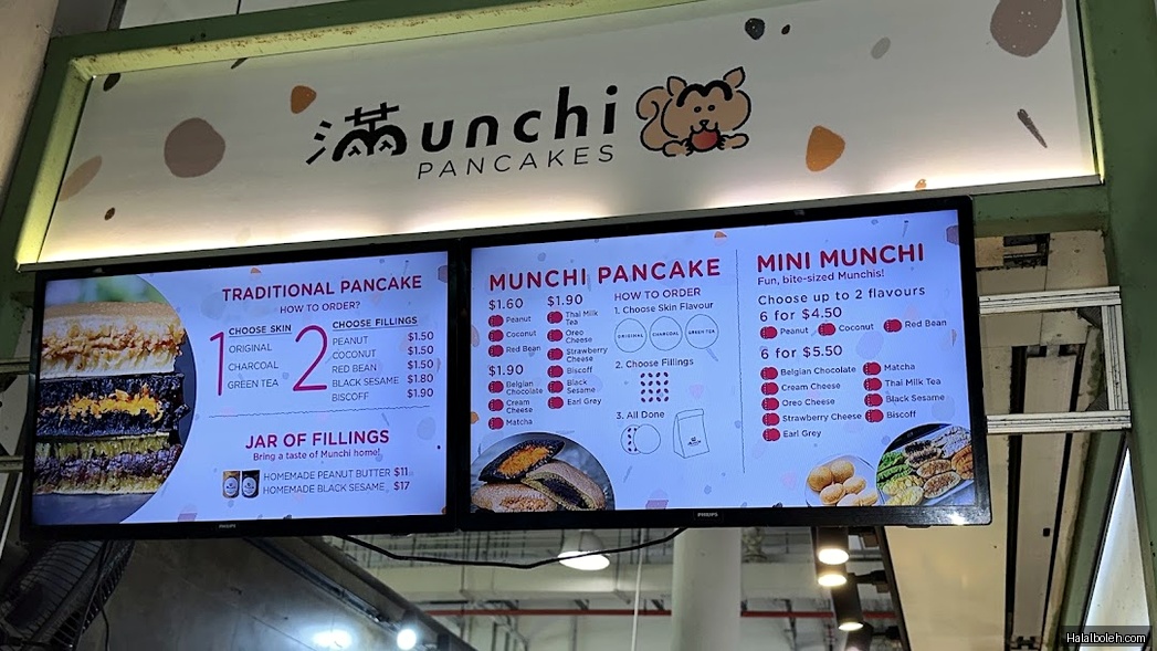Munchi Pancakes - menu