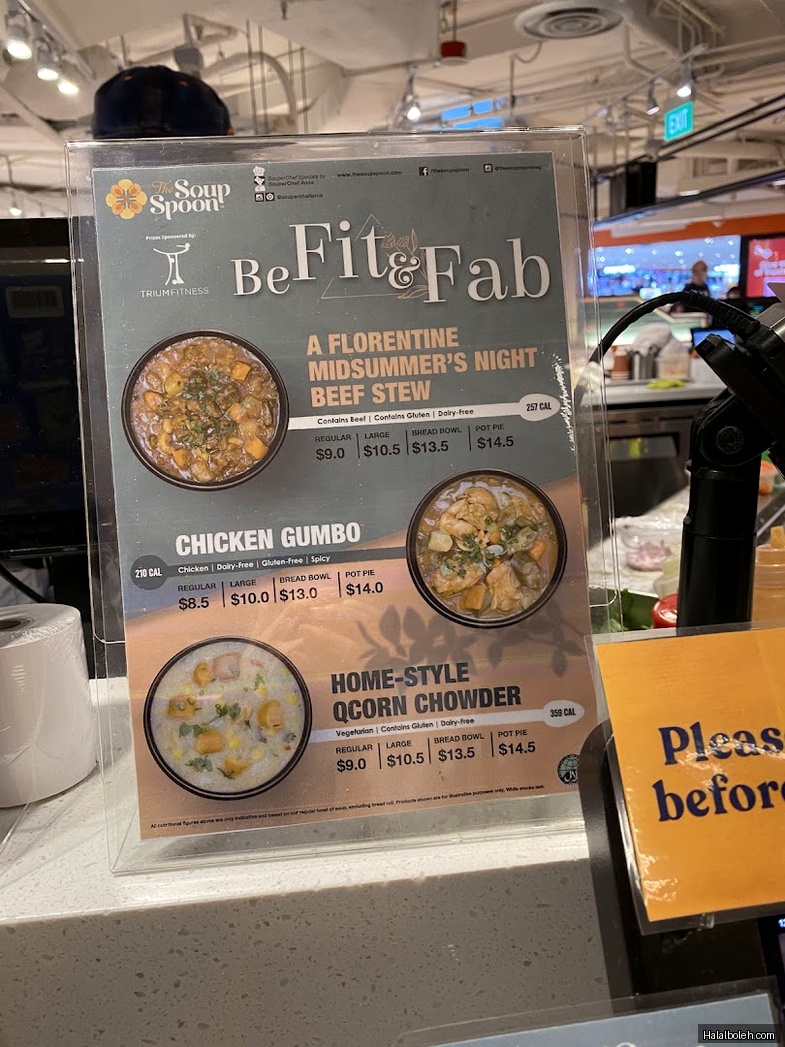 The Soup Spoon - menu