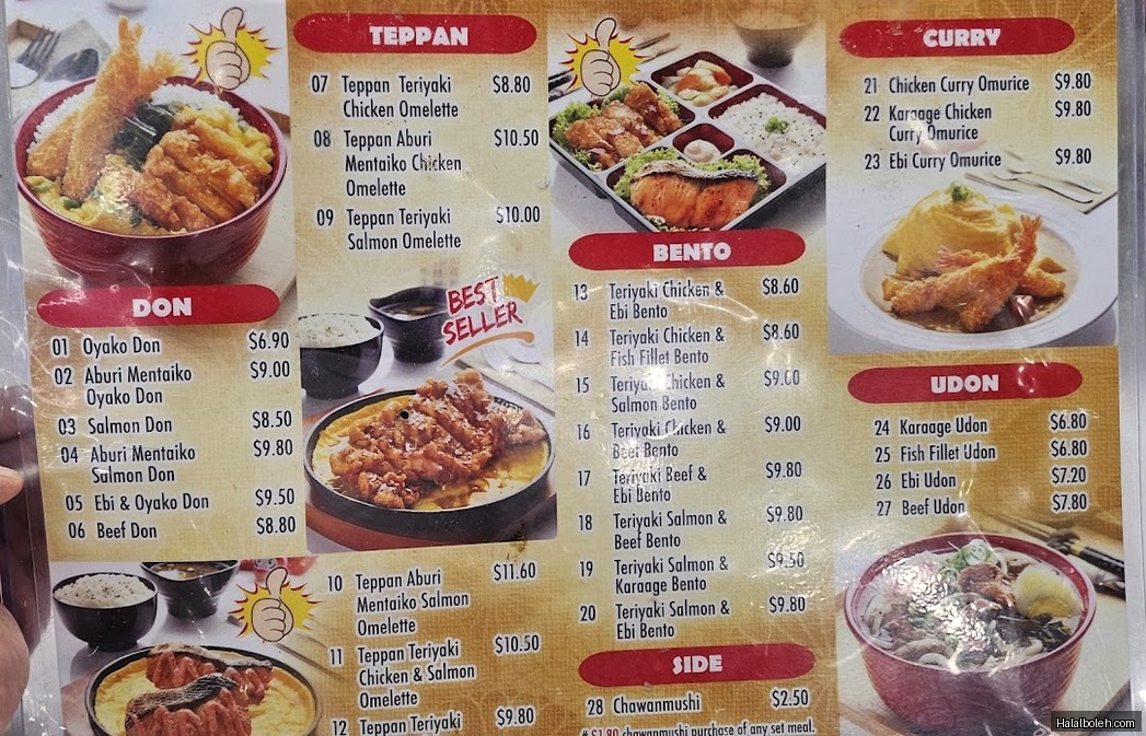 Cantine Foodcourt - menu