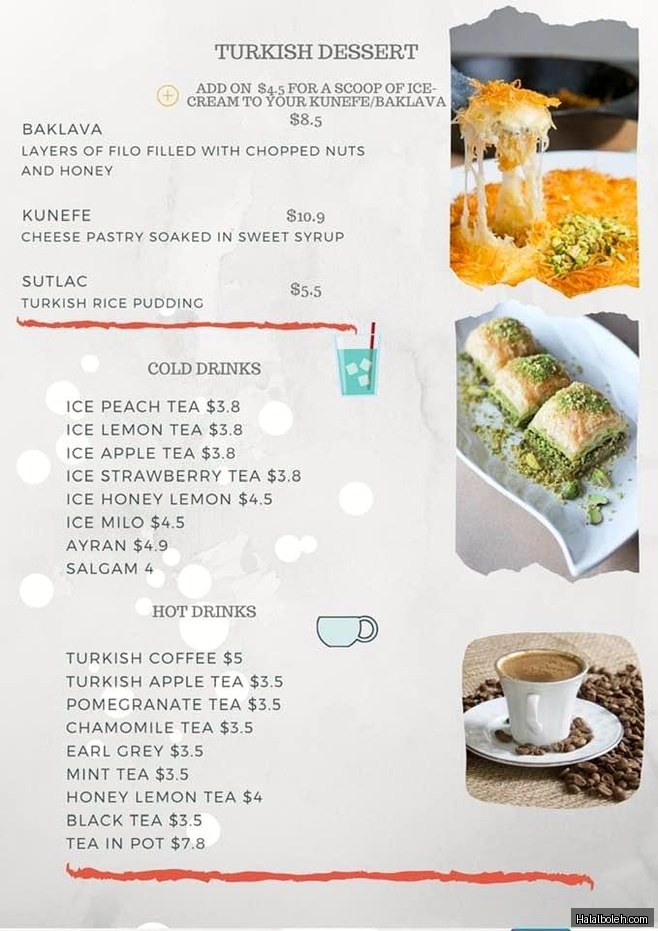 Kebab Station at 920 East Coast Parkway - Menu