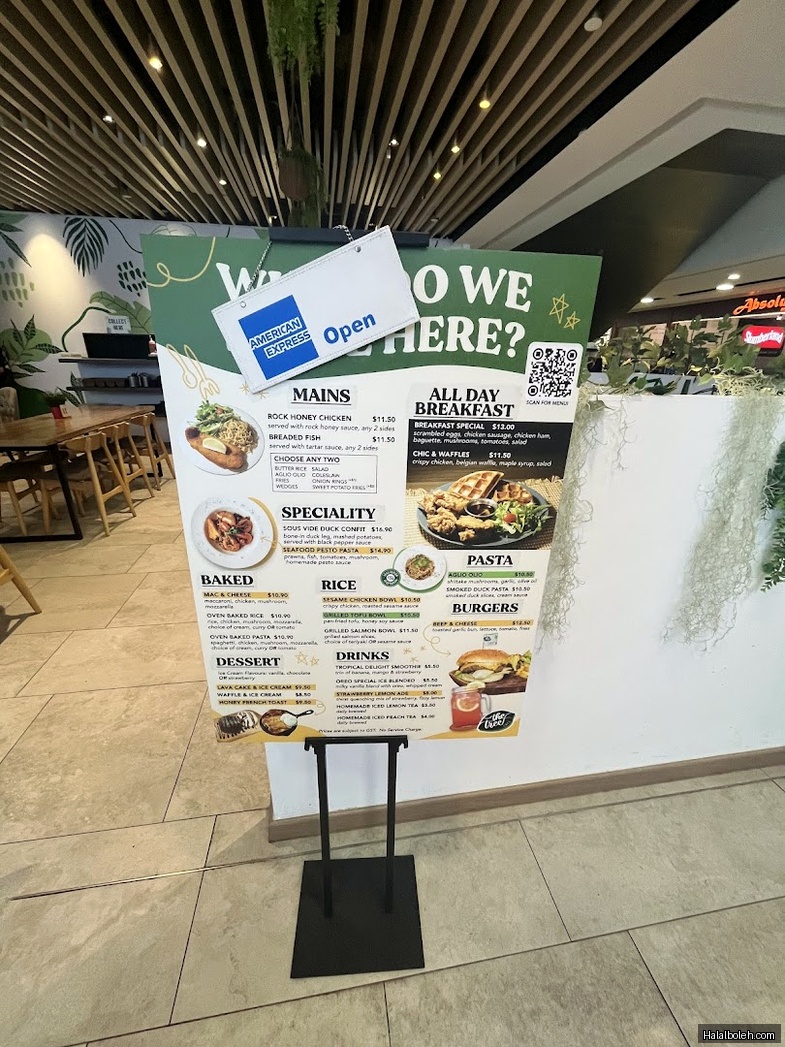 The Tree Cafe - menu